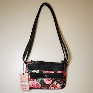 Juicy Couture Pick Ur Petal Black Peek A Bow Crossbody